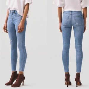 Agolde Sophie Mid Rise Ankle Jeans in Thriller 27